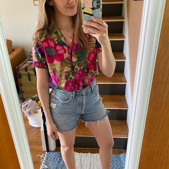 Leslie Fay Tops - {Vintage} Floral Shirt